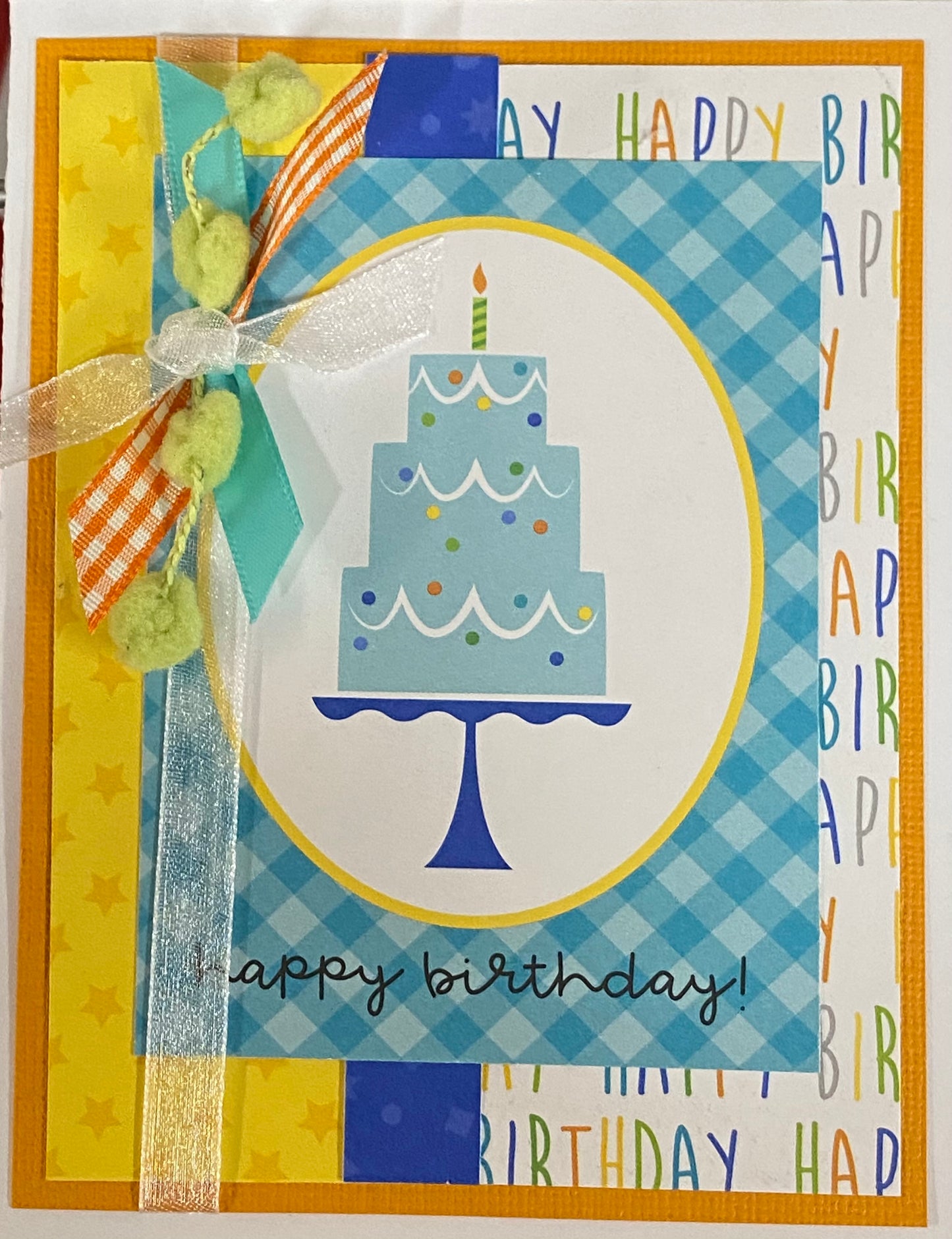 Happy Birthday Cake BOY Card Kit