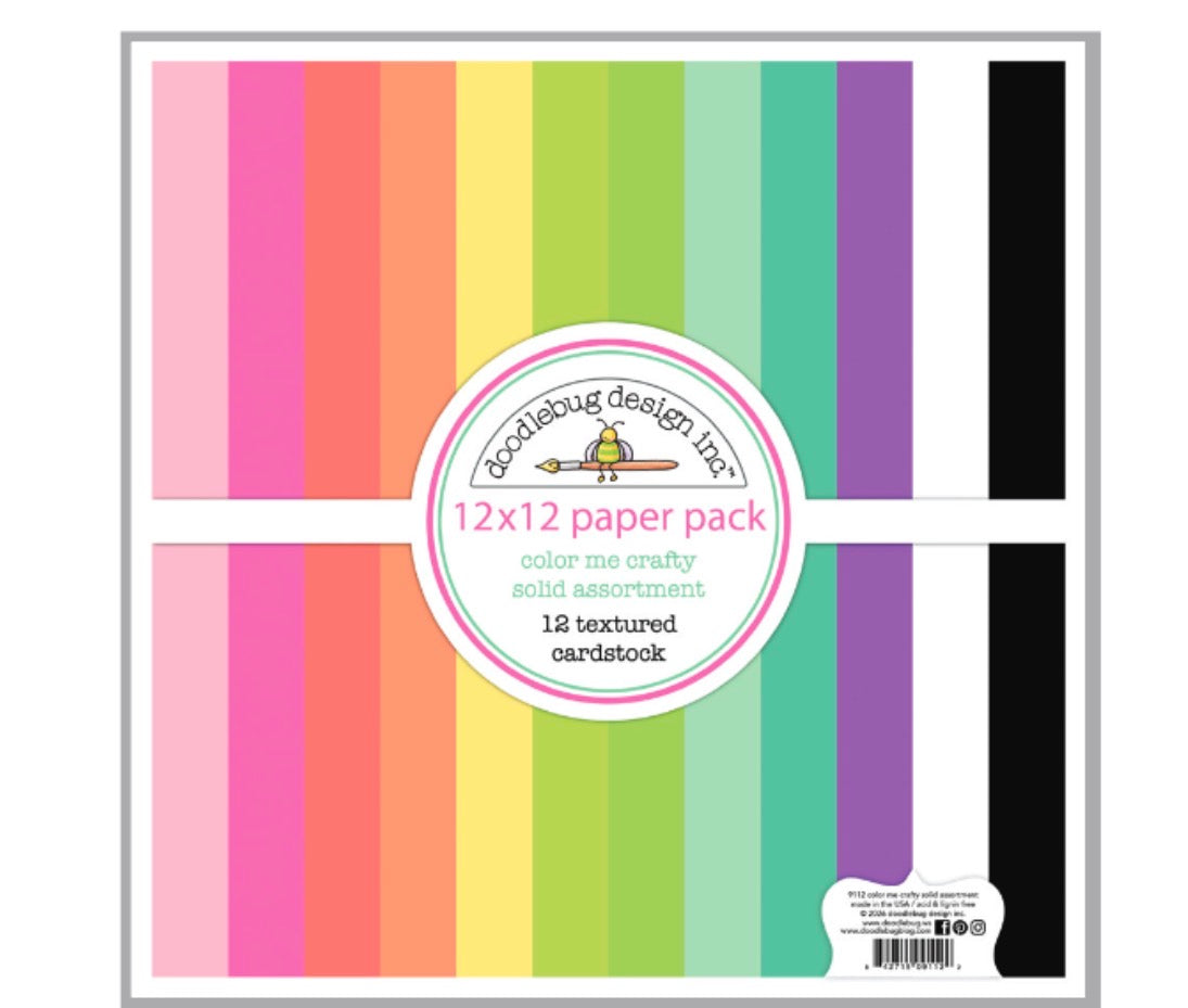 Color Me Crafty Solid 12x12 Cardstock Assortment