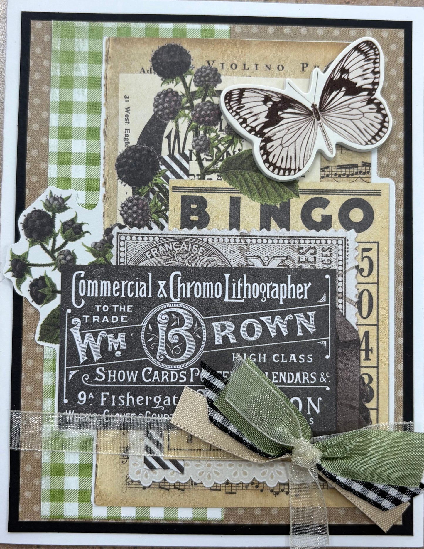 White Butterfly Card Kit