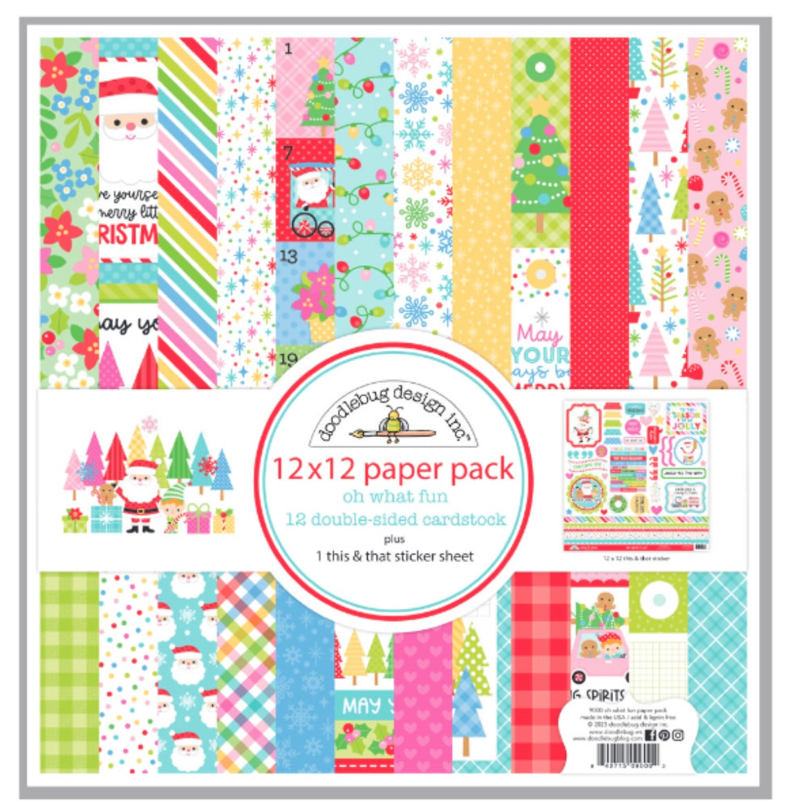 Oh What Fun Pattern Paper Collection Kit
