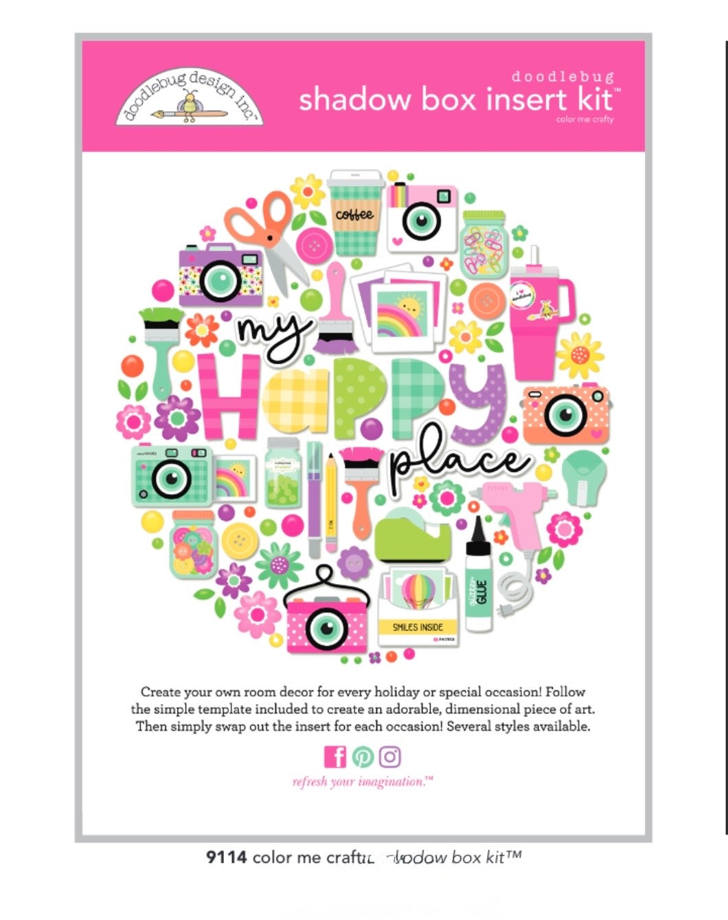 Color Me Crafty Shadow Box Kit