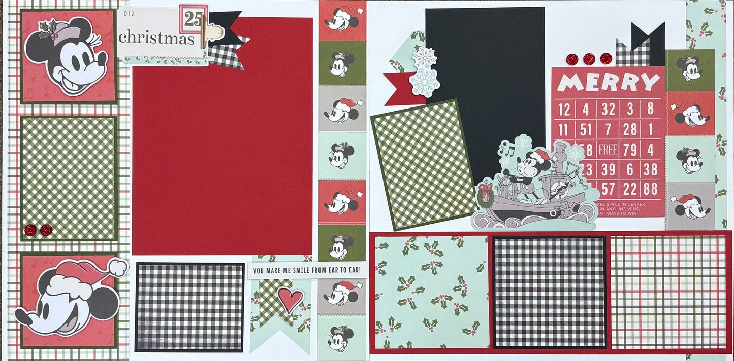 Classic Mickey Christmas 12x12 Page Kit