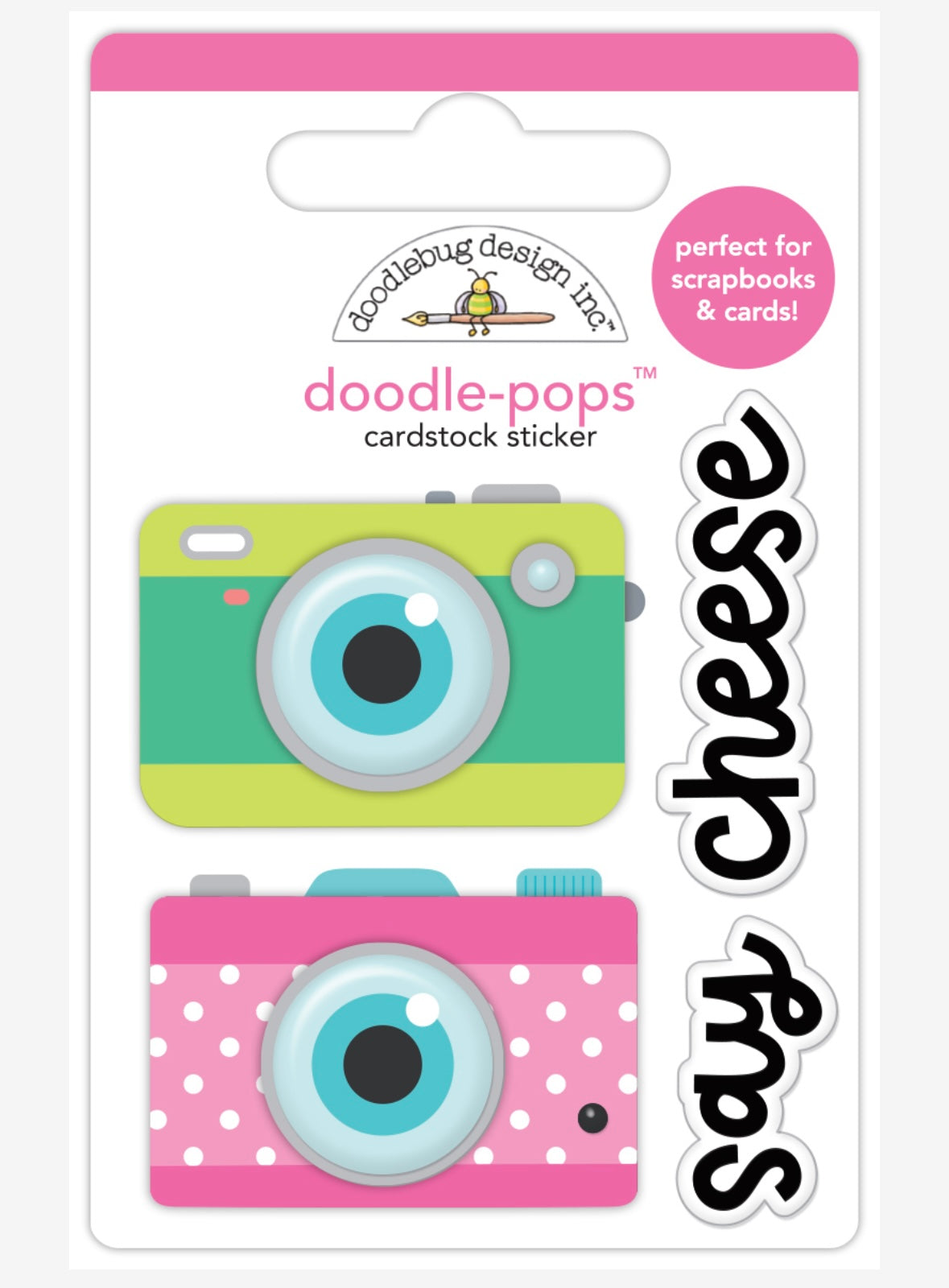 Say Cheese Camera Summer Fun Doodle Pop