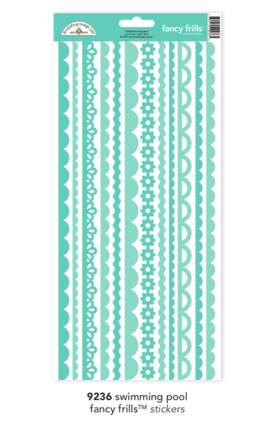 Swimming Pool Fancy Frills Stickers