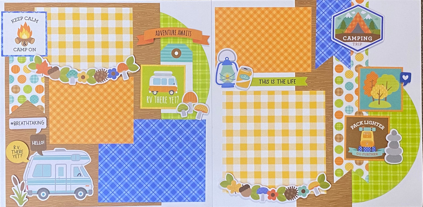 RV there yet? Camping Page Kit