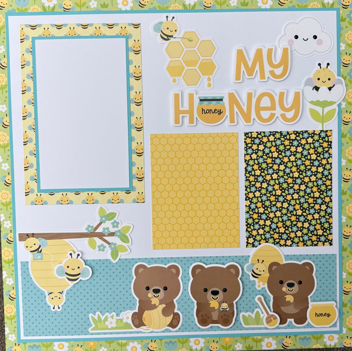 Bee Happy 12x12 layout Bundle