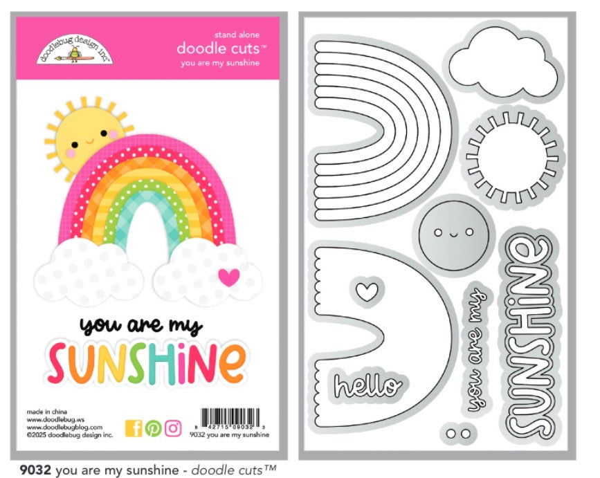 You are My Sunshine Doodle Cut Die Lucky Me