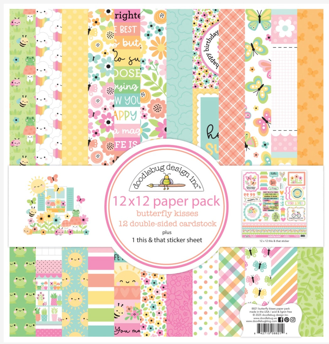 Butterfly Kisses 12x12 Paper Pack