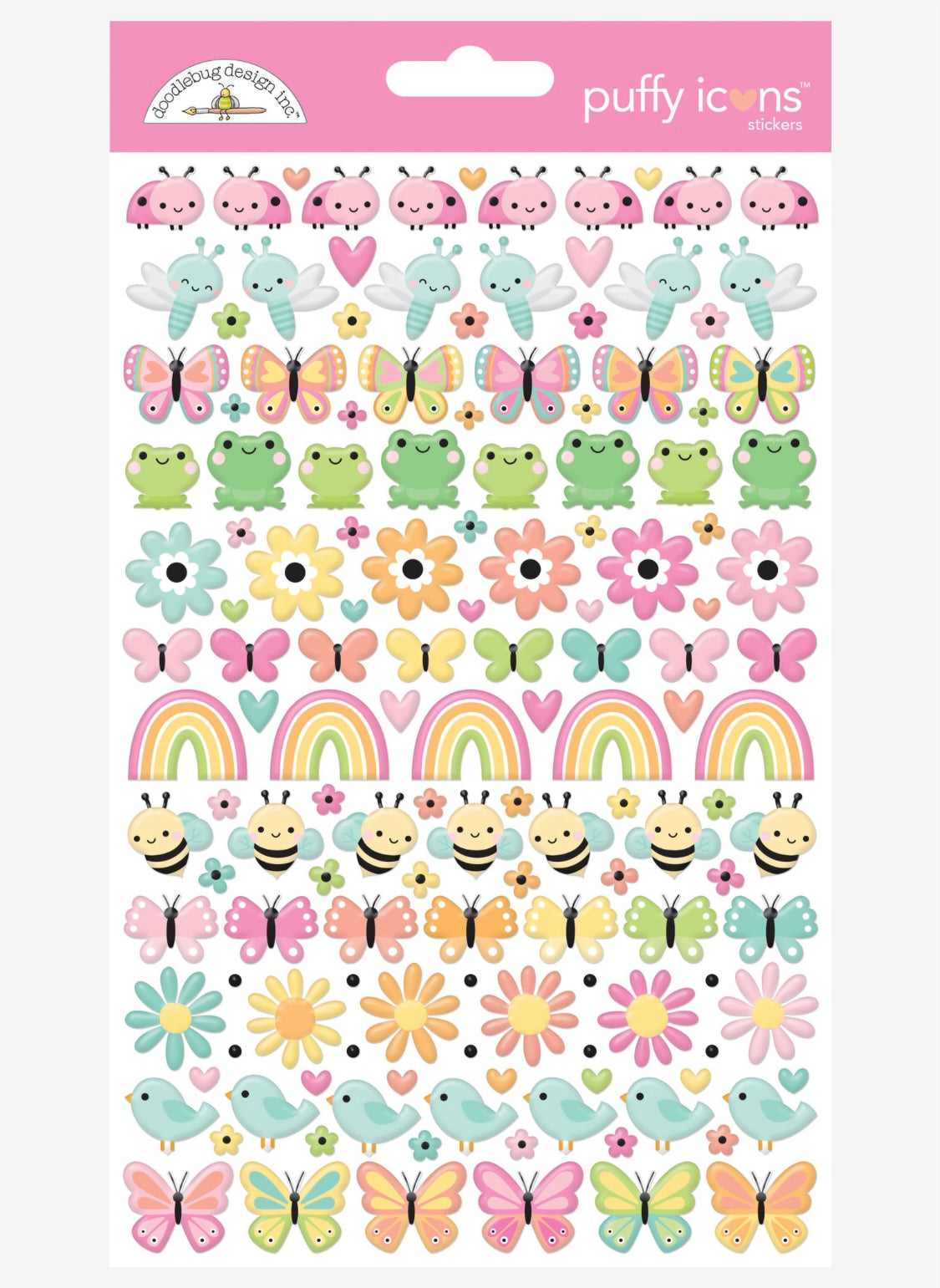 Butterfly Kisses Puffy Stickers