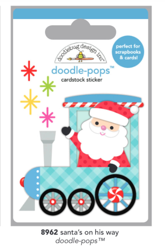 Santa’s On His Way Doodle Pop