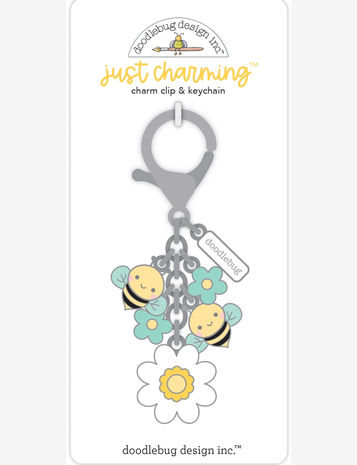 Bee Happy Bag Charm - Key Chain