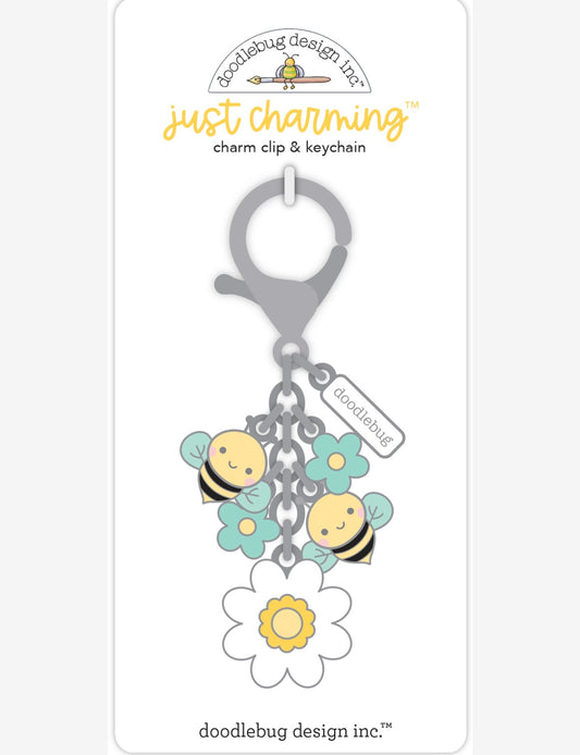 Bee Happy Bag Charm - Key Chain