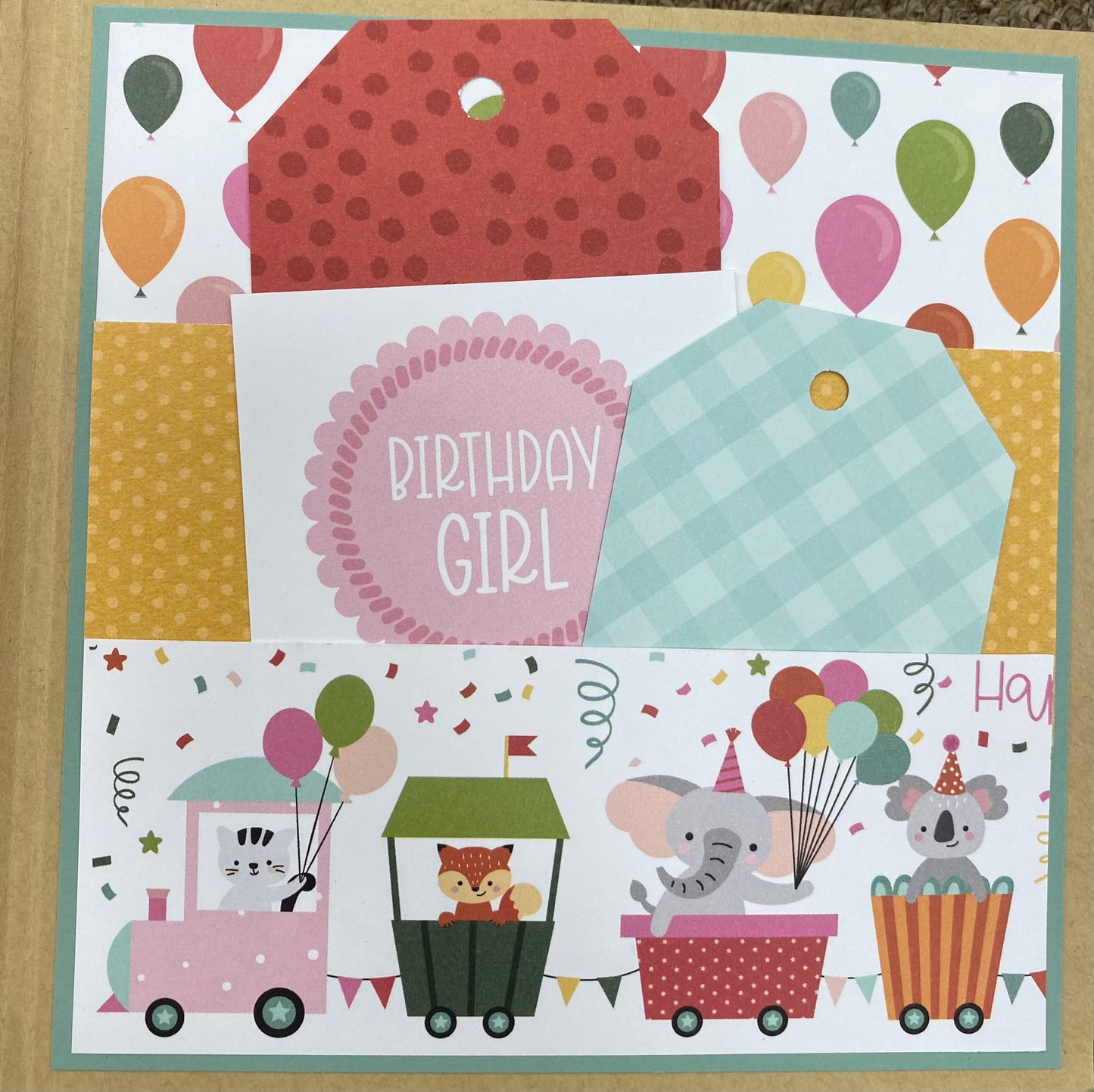 Birthday Girl Mini Album with 4 cards