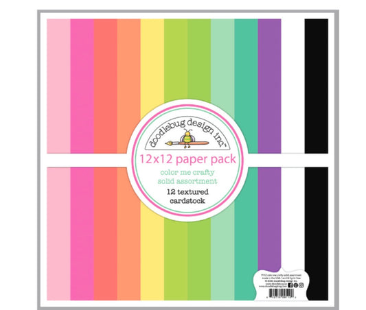 Color Me Crafty Solid 12x12 Cardstock Assortment