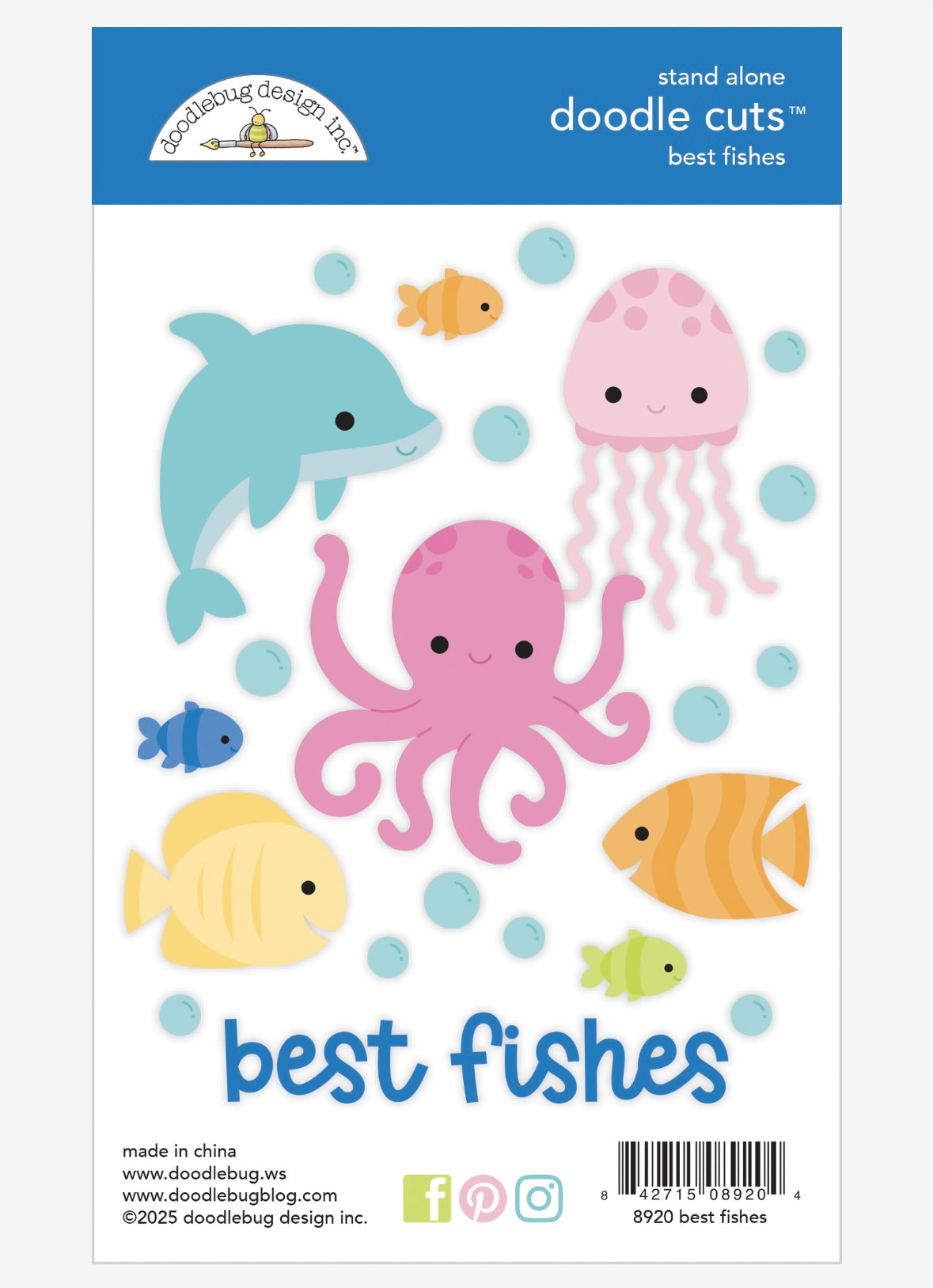 Best Fishes Doodle Cut Die