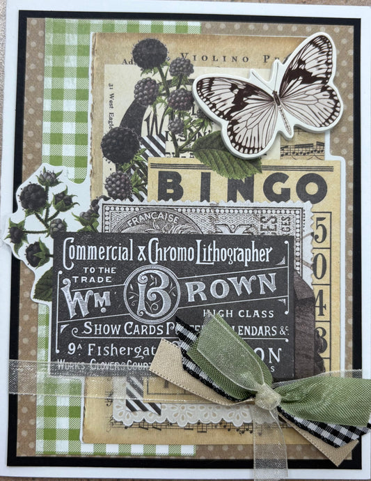 White Butterfly Card Kit