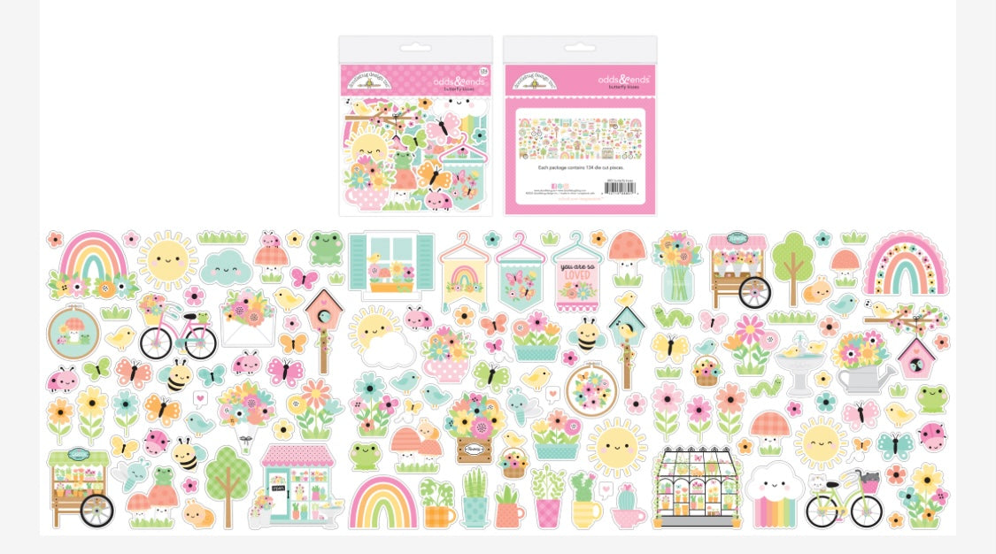 Butterfly Kisses Odds and Ends Doodlebug