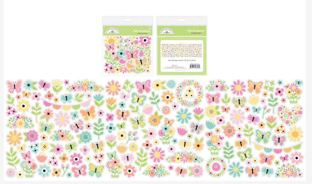 Butterfly Kisses Bits and Pieces Doodlebug