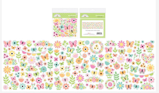 Butterfly Kisses Bits and Pieces Doodlebug