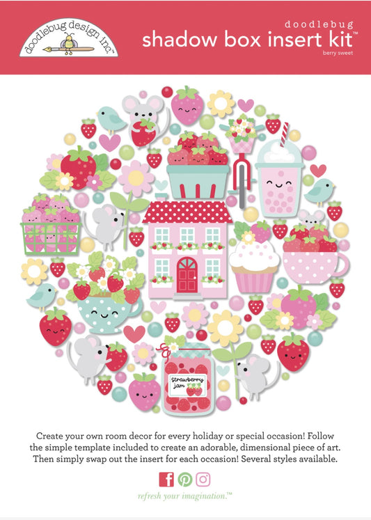Berry Sweet Shadow Box Kit Doodlebug