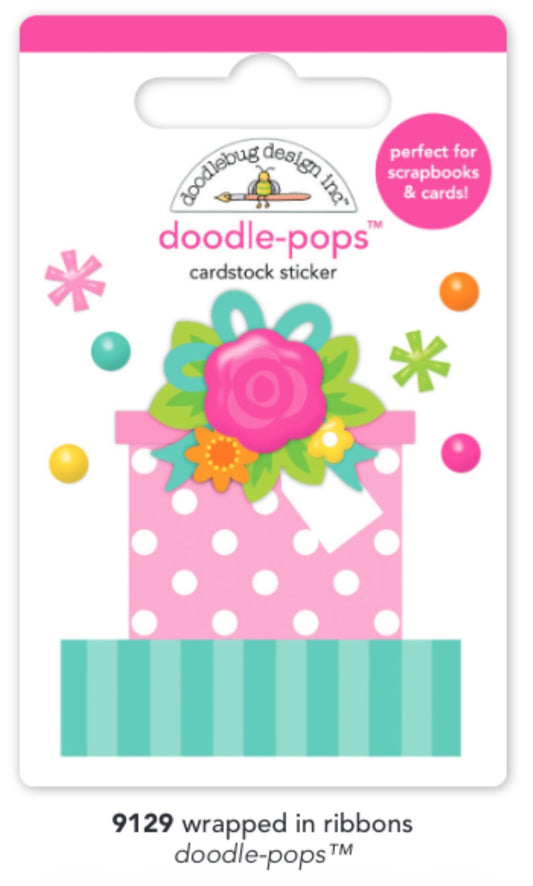 wrapped in Ribbons Doodle Pop Cupcakes and Candles