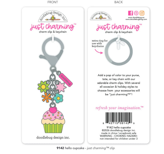 cupcakes and Candles Bag Charm