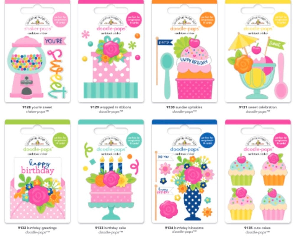 Cupcakes and Candles Doodle Pop Bundle