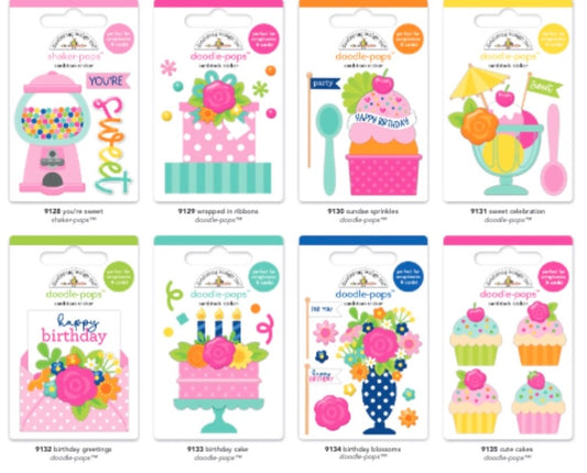 Cupcakes and Candles Doodle Pop Bundle