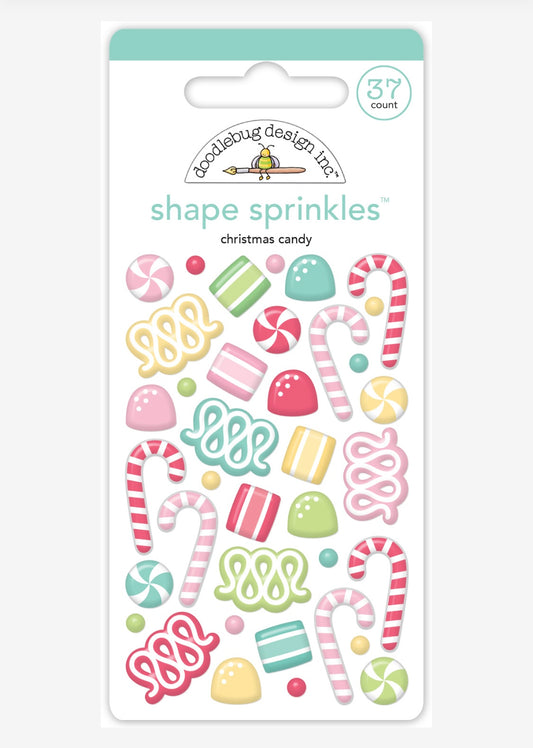 Christmas Candy Shape Sprinkles Doodlebug