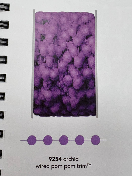 Orchid Pom Pom Ribbon Doodlebug