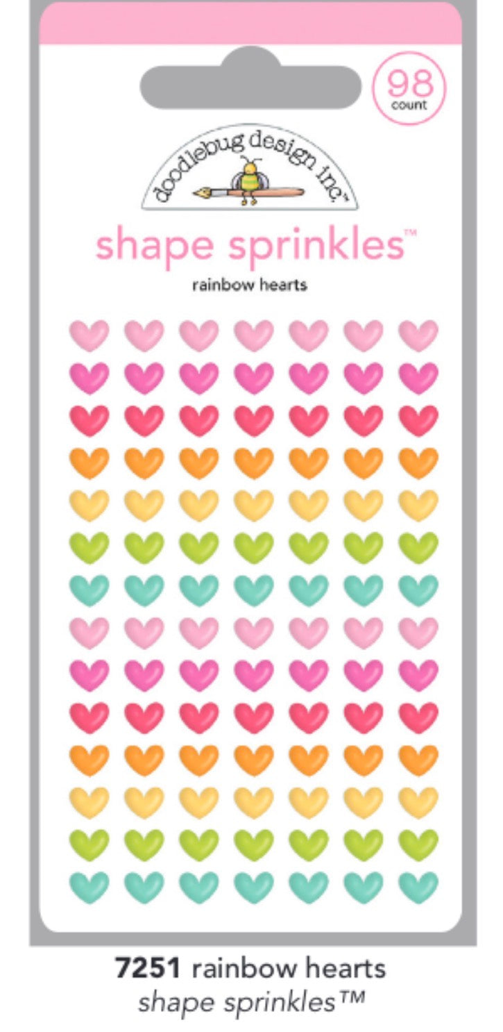 Rainbow Hearts Sprinkles