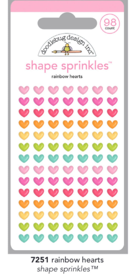 Rainbow Hearts Sprinkles