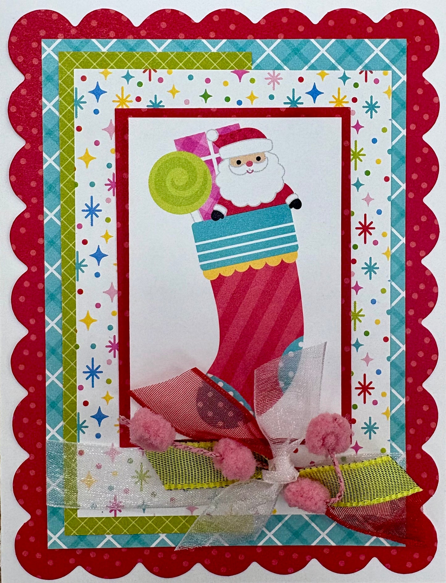 Santa Stocking Card Kit