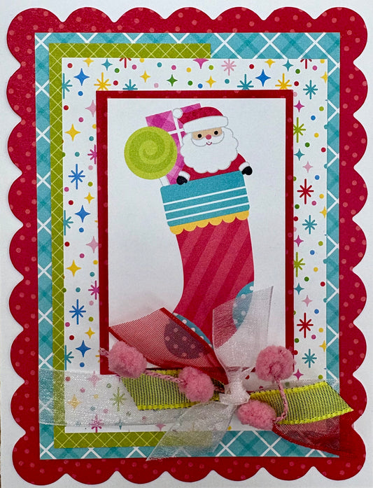 Santa Stocking Card Kit