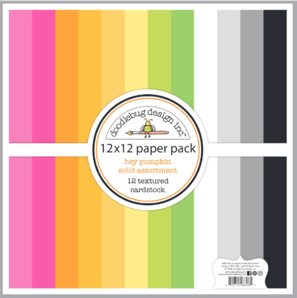 Hey Pumpkin Cardstock Solids Doodlebug