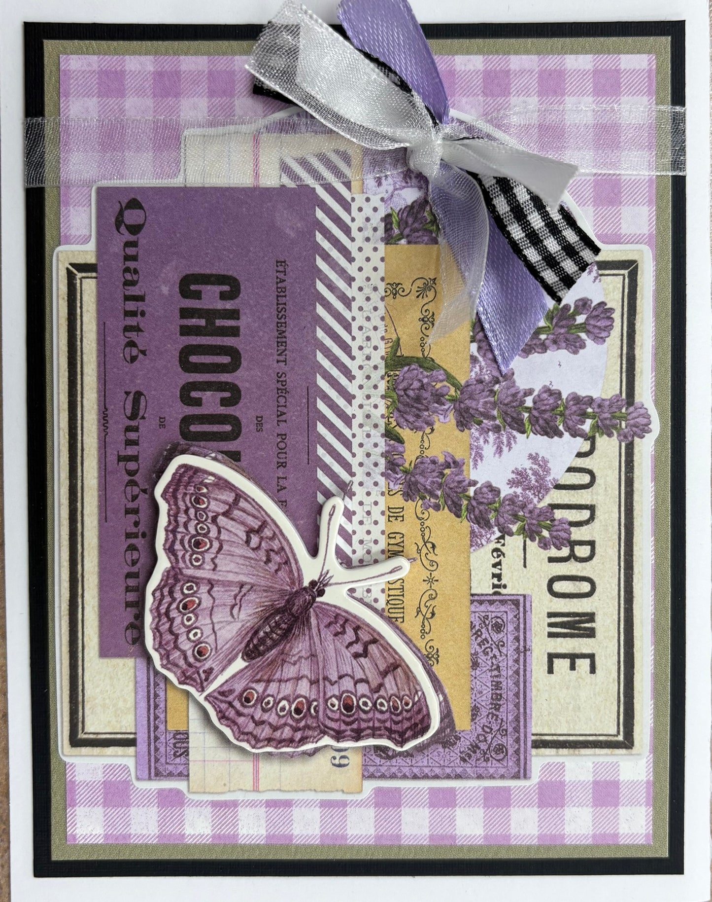 Purple Butterfly Card Kit