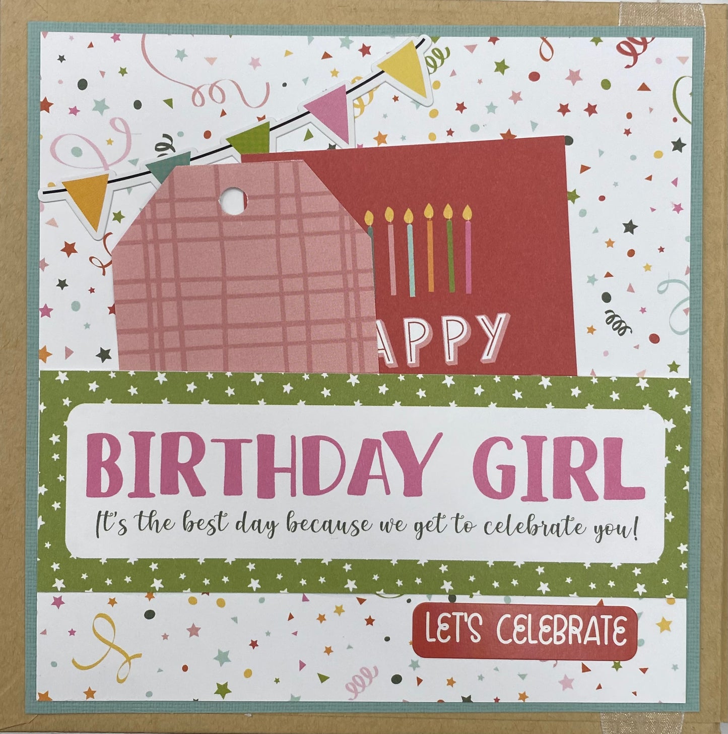 Birthday Girl Mini Album with 4 cards