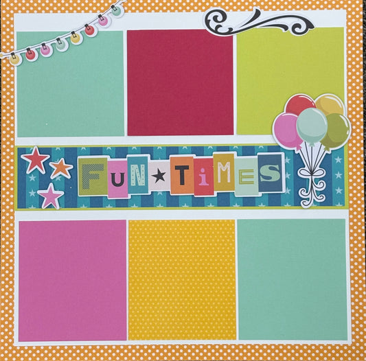Fun Times 12x12 Page Kit