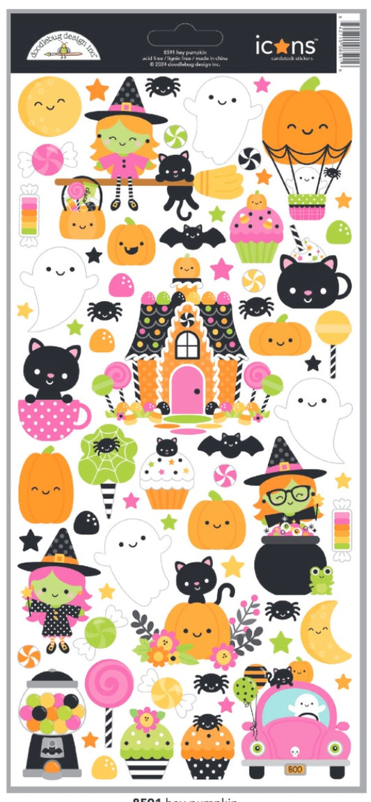 Hey Pumpkin Icon Sticker