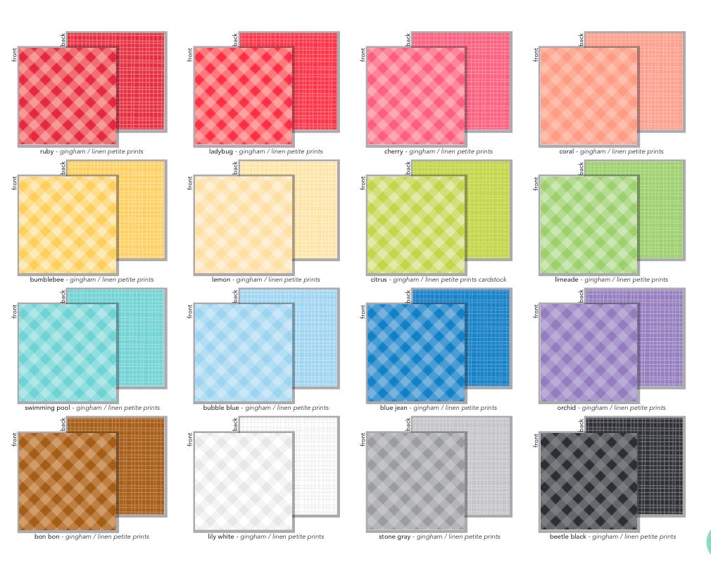 Gingham Linen DoodleBug 6x8 paper pad