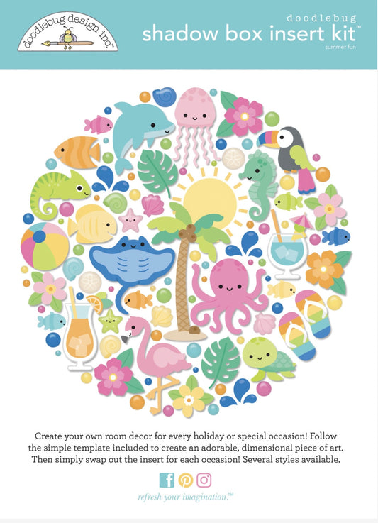Summer Fun Shadow Box Kit