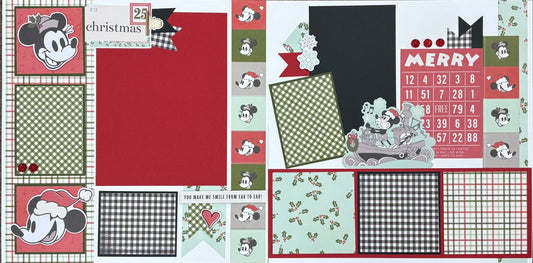 Classic Mickey Christmas 12x12 Page Kit