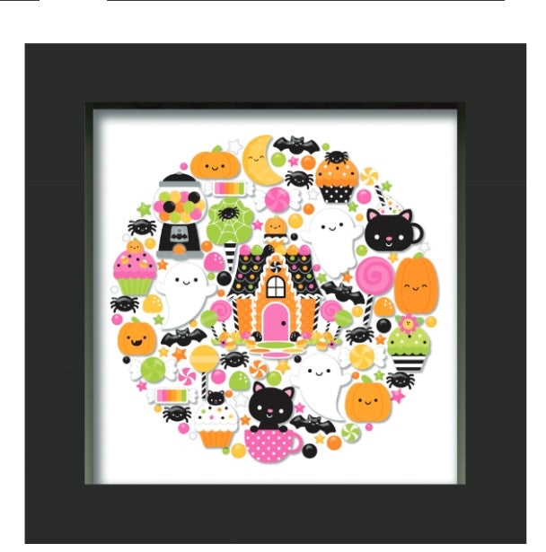 Hey Pumpkin Halloween Shadow Box Doodlebug