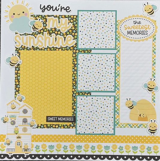 You’re my Sunshine 12x12 Bee Page Bundle