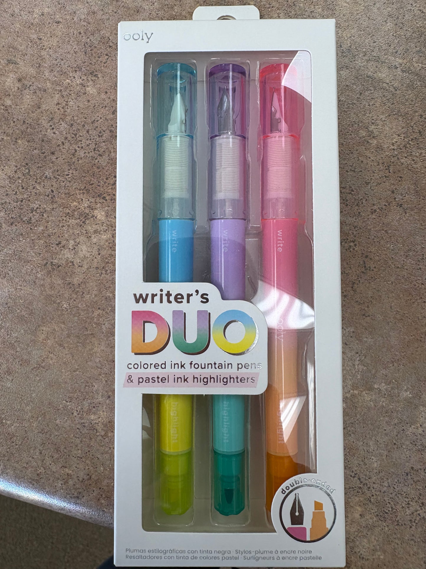 Writers Duo Fountain Pens and Highlighter