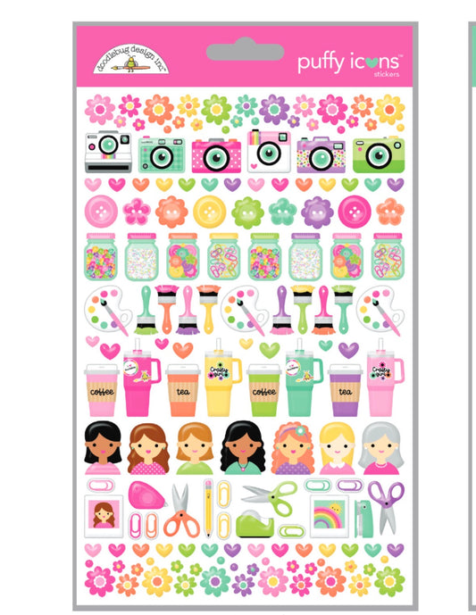 Color Me Crafty Puffy Icons Doodlebug