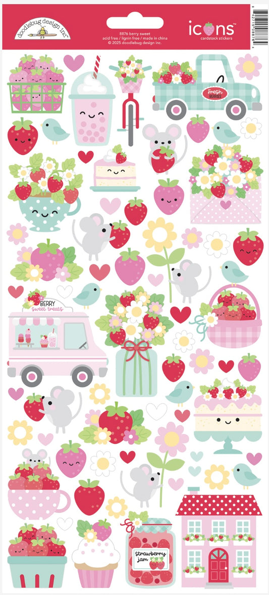 Berry Sweet Icon Stickers