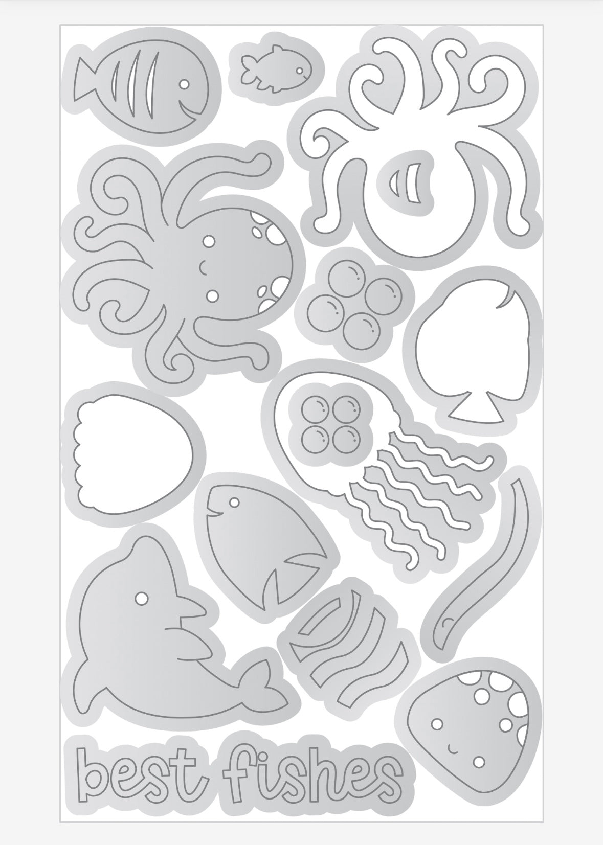 Best Fishes Doodle Cut Die