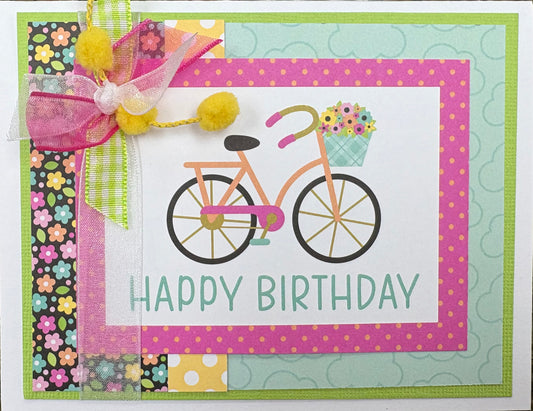 Happy Birthday Bicycle Card Kit