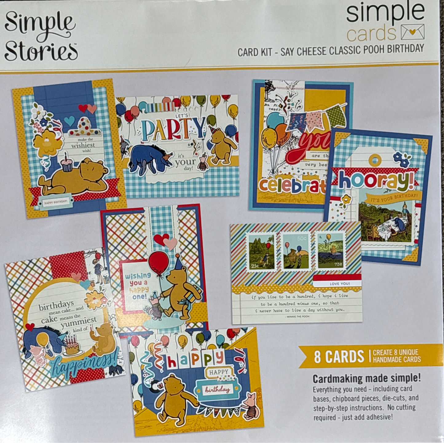 Classic Pooh Birthday Card Kit